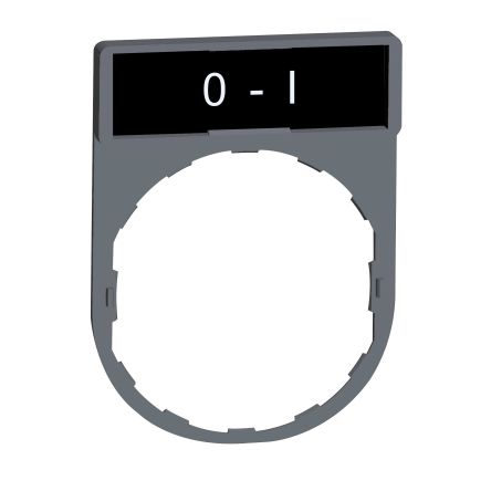 Schneider Electric Legend Holder for Use with Harmony XB4, Harmony XB5, O-I [ZBY2178C0]; 589-996