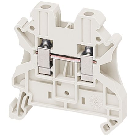Schneider Electric NSYTRV42WH Linergy TR Series White, 4mm², 1-Level, Screw Termination, CSA [NSYTRV42WH]; 590-009