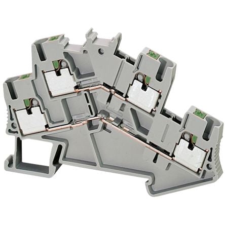 Schneider Electric NSYTRP24D Linergy TR Series Grey, 2.5mm², 2-Level, Push In Termination, CSA [NSYTRP24D]; 590-026