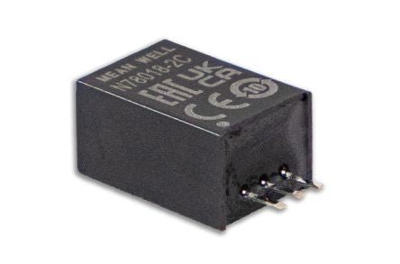 MEAN WELL N7803 DC-DC Converter, 3.3V dc/ 0 → 2000mA Output, 6 → 32 V dc Input, 3.6 → 30W, Through [N7803-2C]; 590-679