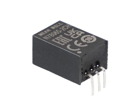 MEAN WELL N7815 DC-DC Converter, 15V dc/ 0 → 2000mA Output, 18 → 30 V dc Input, 3.6 → 30W, Through [N7815-2CH]; 590-696