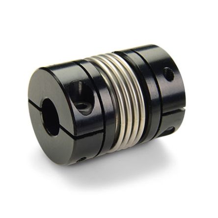 Ruland Bellows Coupling, 50.8mm Outside Diameter, 19 mm, 24 mm Bore, 61.3mm Length Bellows Coupling [MBC51-24-19-A]; 591-448
