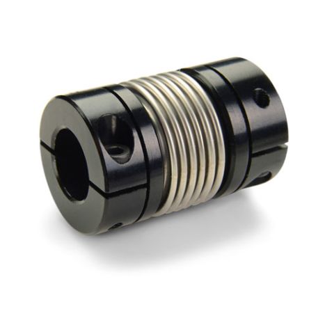 Ruland Bellows Coupling, 41.3mm Outside Diameter, 13 mm, 17 mm Bore, 58.8mm Length Flexible Coupling [MBCL41-17-13-A]; 591-664