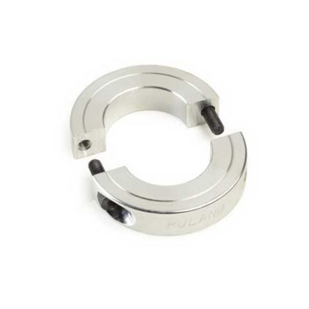 Ruland Shaft Collar, Two Piece, Clamp, Bore 6mm, OD 25mm, W 6mm, Aluminium [ENSP25-6MM-A]; 592-722