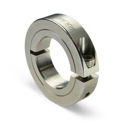 Ruland Shaft Collar, One Piece, Clamp, Bore 12mm, OD 35mm, W 8mm, Steel [ENCL35-12MM-SS]; 592-930