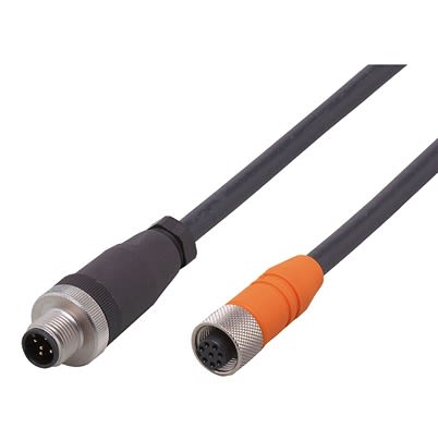 ifm electronic, EY Series M12 Cable, 100mm Cable Length for Use with Sensor [EY3090]; 594-908
