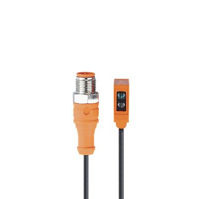 ifm electronic Diffuse Reflection Photoelectric Sensor, Rectangular Sensor, 1 → 80 mm Detection Range IO-LINK [O8H273]; 595-297