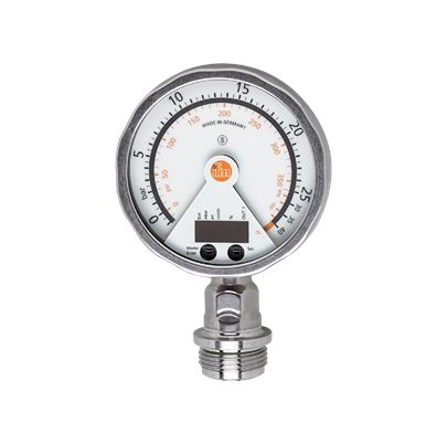 ifm electronic PG2 Series Pressure Sensor, -1bar Min, 25bar Max, 4 -20mA, PNP/NPN Output, Relative, Vaccum Reading [PG2793]; 596-613
