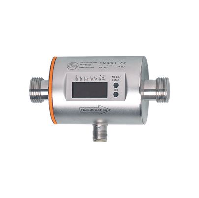ifm electronic SM Series Magnetic Inductive Flow Meter5 Flow Meter for Liquid, 1.5 gph Min, 396 gph Max [SM6001]; 596-709