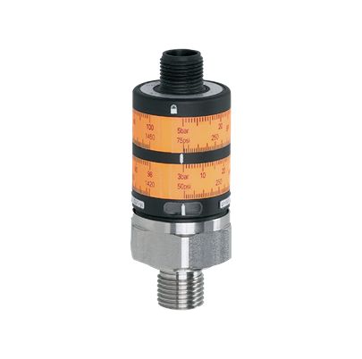 ifm electronic PK Series Pressure Switch, 0bar Min, 25bar Max, PNP Output, Relative Reading [PK6523]; 596-816