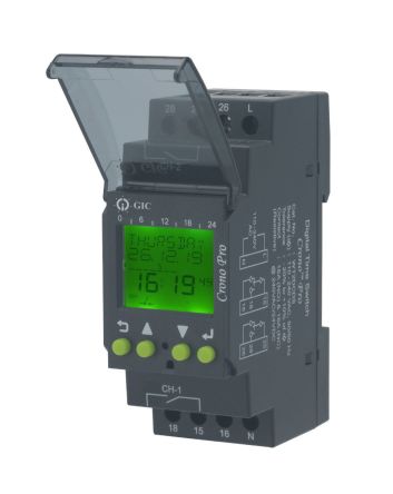 GIC Digital Time Switch 110 → 240 V ac, 1-Channel [AT1SCDS]; 597-207