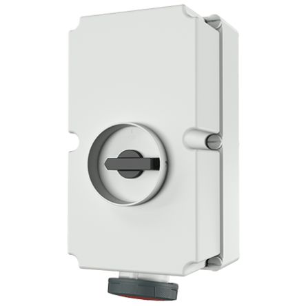 MENNEKES Switchable IP67 Industrial Interlock 4P, Earthing Position 6h, 125A, 400 V [5691A]; 597-555