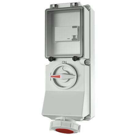 MENNEKES Switchable IP67 Industrial Interlock 5P, Earthing Position 6h, 16A, 400 V [7247]; 597-563