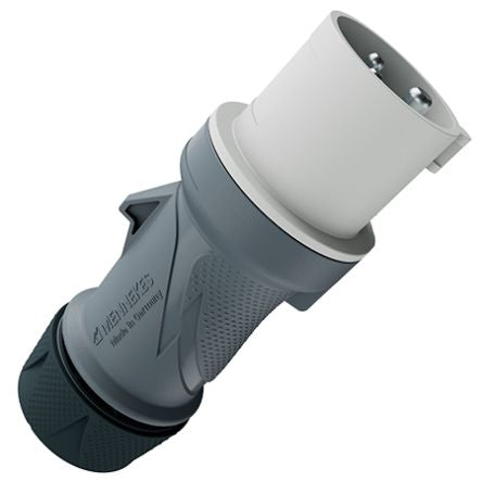 MENNEKES, 135 IP54 Grey, White 3P Industrial Power Plug, Rated At 16A No [13589]; 597-572