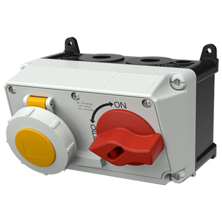 MENNEKES Switchable IP67 Industrial Interlock 3P, Earthing Position 4h, 16A, 110 V [7620]; 597-593