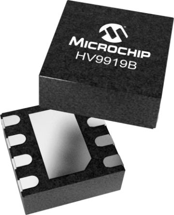 Microchip HV9919BK7-G LED Driver IC, 4.5 → 40 V 8-Pin DFN [HV9919BK7-G]; 599-093