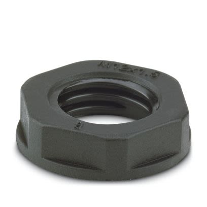 Phoenix Contact Black Nylon 66 Cable Gland Locknut, PG7mm Thread [1424558]; 599-197
