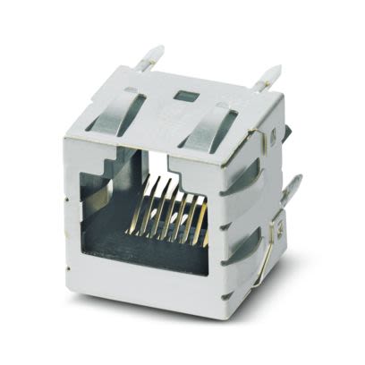 Phoenix Contact Female RJ45 Connector, PCB Mount, Through Hole Straight 1 Port 8 -Way [1321249]; 599-237