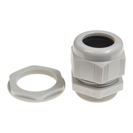 Schneider Electric PanelSeT Series Grey PA 6 Cable Gland, M20 Thread, IP68 [ISM71503]; 599-656