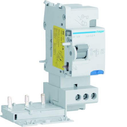 Hager BF RCD, 25A, 3 Pole, 300mA, Type AC, 230 → 400V [BF328]; 599-765