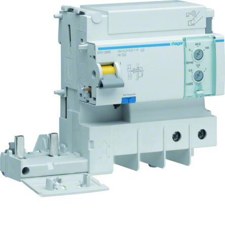 Hager BTH RCD, 125A, 2 Pole, 1 A, 300 mA, 500 mA, Type A-HI, 500V [BTH280E]; 599-771