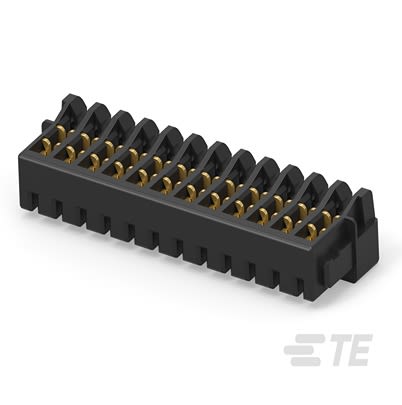 TE Connectivity 2483 Series Straight Cable Mount Housing, 12-Contact, 1-Row, 0.8mm Pitch, Wire Termination [1-2483193-2]; 600-494