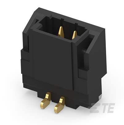 TE Connectivity 2483 Series Vertical Surface PCB Header, 2 Contact(s), 0.8 mm Pitch, 1 Row(s), Shrouded [2483180-2]; 600-518