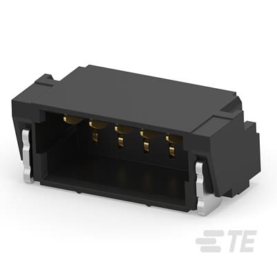 TE Connectivity 2483 Series Right Angle Surface PCB Header, 5 Contact(s), 0.8 mm Pitch, 1 Row(s), Shrouded [2483190-5]; 600-524