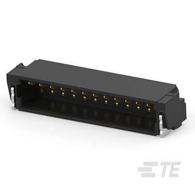 TE Connectivity 2483 Series Right Angle Surface Mount PCB Header, 12 Contact(s), 0.8mm Pitch, 1 Row(s), Shrouded [1-2483190-2]; 600-526
