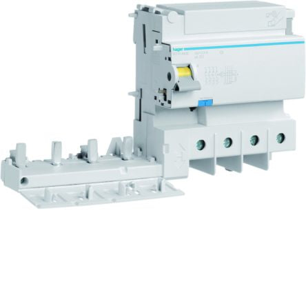 Hager BFH RCCB, 125A, 4P Pole, 300mA, Type A-HI [BFH480E]; 602-073