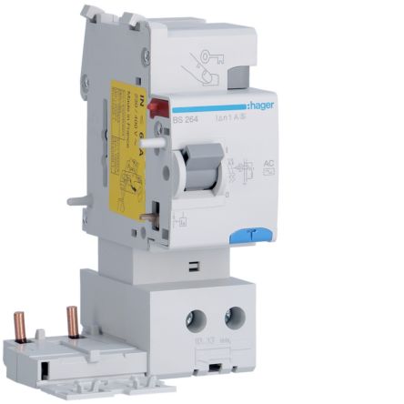 Hager BS RCCB, 63A, 2P Pole, Type AC [BS264]; 602-080
