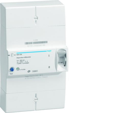 Hager Thermal Circuit Breaker - HAD 4P Pole Fixed, 30A Current Rating [HDA430]; 602-099