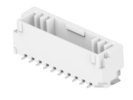 TE Connectivity GRACE INERTIA 1.25 Series Vertical Surface PCB Header, 10 Contact(s), 1.25 mm Pitch, 1 Row(s), Shrouded [1-2360547-0]; 602-288
