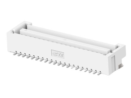 TE Connectivity, Grace Inertia 1.25 PCB Header, 1.25mm Pitch, 40 Way, 2 Row Straight, Vertical [4-2456589-0]; 602-294