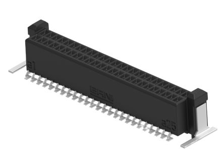 ERNI ERNI MicroCon Series Vertical Surface Mount PCB Socket, 50-Contact, 2-Row, 0.8mm Pitch, Surface Mount Termination [294006-E]; 602-317
