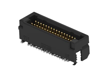 ERNI ERNI MicroCon Series Vertical Surface PCB Header, 32 Contact(s), 0.8 mm Pitch, 2 Row(s), Shrouded [294149-E]; 602-334