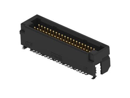 ERNI ERNI MicroCon Series Vertical Surface PCB Header, 40 Contact(s), 0.8 mm Pitch, 2 Row(s), Shrouded [294150-E]; 602-335