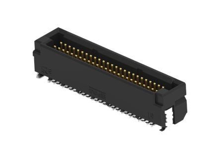 ERNI ERNI MicroCon Series Vertical Surface PCB Header, 50 Contact(s), 0.8 mm Pitch, 2 Row(s), Shrouded [294151-E]; 602-336