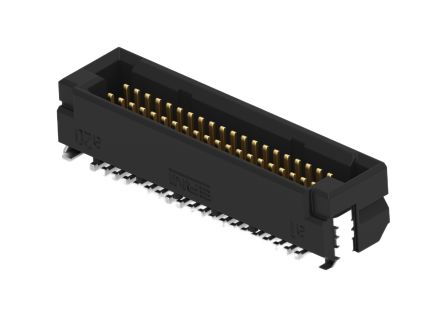 ERNI ERNI MicroCon Series Vertical Surface PCB Header, 40 Contact(s), 0.8 mm Pitch, 2 Row(s), Shrouded [294138-E]; 602-339