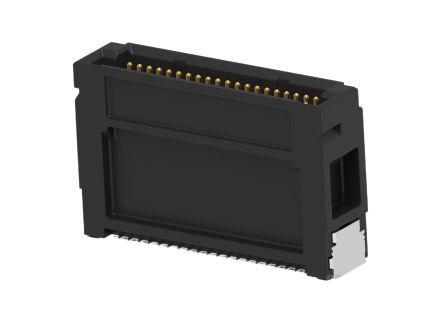 ERNI ERNI MicroCon Series Vertical Surface PCB Header, 16 Contact(s), 0.8 mm Pitch, 2 Row(s), Shrouded [484619-E]; 602-344