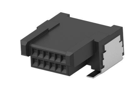 ERNI ERNI MicroCon Series Right Angle Surface Mount PCB Socket, 12-Contact, 2-Row, 0.8mm Pitch, Surface Mount [294251-E]; 602-346