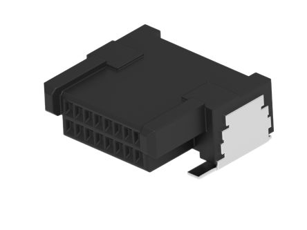 ERNI ERNI MicroCon Series Right Angle Surface Mount PCB Socket, 16-Contact, 2-Row, 0.8mm Pitch, Surface Mount [294252-E]; 602-348