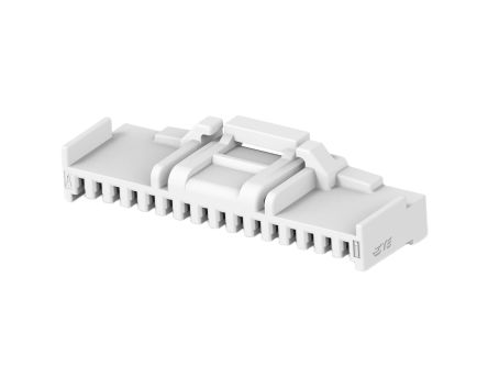 TE Connectivity, Grace Inertia 1.25 Plug PCB Header, 1.25mm Pitch, 16 Way, 1 Row Straight, Vertical [1-2371404-6]; 602-392
