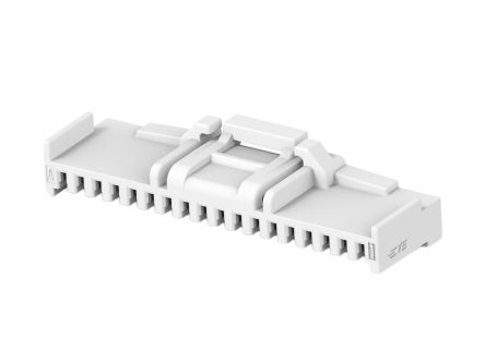TE Connectivity, Grace Inertia 1.25 Plug PCB Header, 1.25mm Pitch, 18 Way, 1 Row Straight, Vertical [1-2371404-8]; 602-394