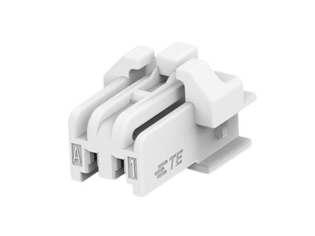TE Connectivity, Grace Inertia 1.25 Plug PCB Header, 1.25mm Pitch, 2 Way, 1 Row Straight, Vertical [2382946-2]; 602-395