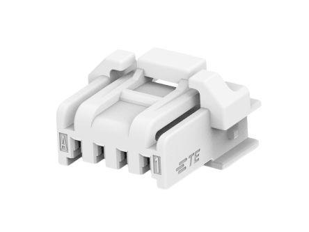 TE Connectivity, Grace Inertia 1.25 Plug PCB Header, 1.25mm Pitch, 4 Way, 1 Row Straight, Vertical [2382946-4]; 602-396