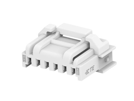 TE Connectivity, Grace Inertia 1.25 Plug PCB Header, 1.25mm Pitch, 6 Way, 1 Row Straight, Vertical [2382946-6]; 602-399