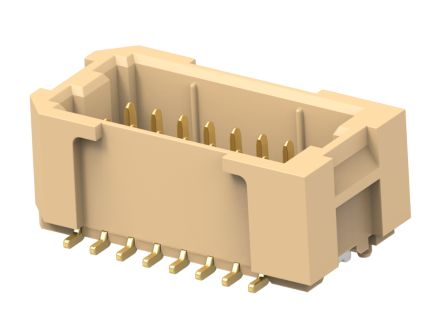 TE Connectivity 2484140 Series Vertical Surface PCB Header, 16 Contact(s), 1 mm Pitch, 2 Row(s) [2484140-2]; 602-793