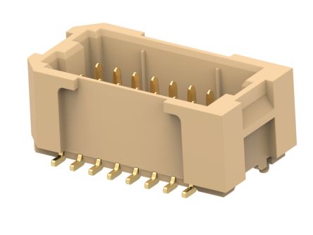 TE Connectivity 1-2484140 Series Vertical Surface PCB Header, 16 Contact(s), 1 mm Pitch, 2 Row(s) [1-2484140-2]; 602-799