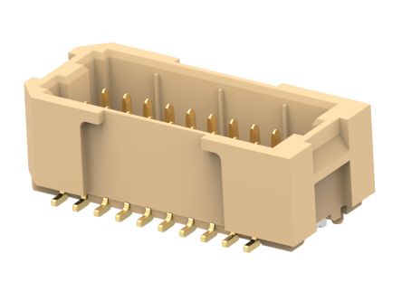 TE Connectivity 1-2484140 Series Vertical Surface PCB Header, 20 Contact(s), 1 mm Pitch, 2 Row(s) [1-2484140-3]; 602-800